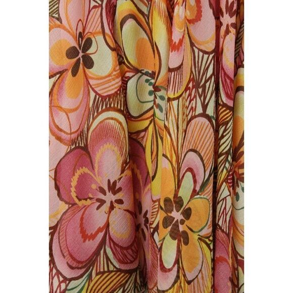 Nine & Co 4 Petite Skirt Floral Print Flare Womens - Picture 4 of 5